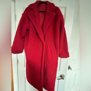 Red Teddy Coat
